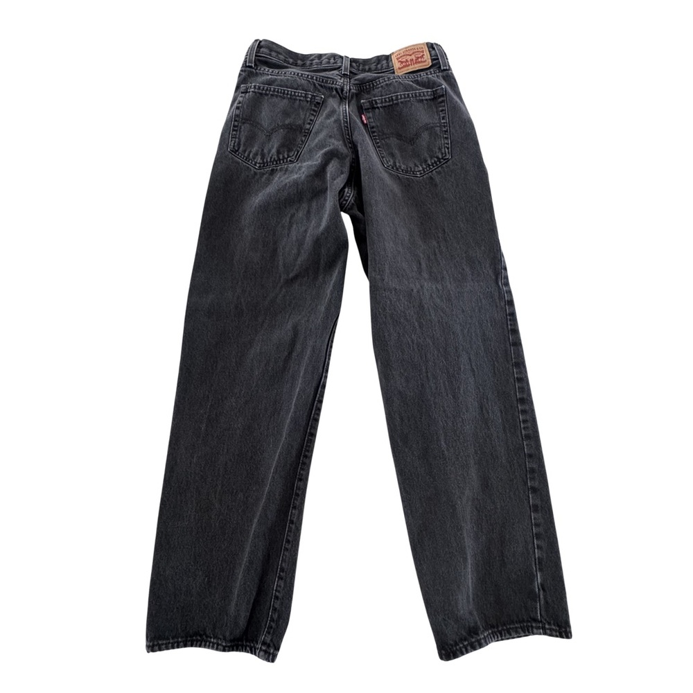 Levi’s 94 Baggy Jeans 30 Black Gray Washed High Rise Wide Leg Skater Denim - Picture 3 of 7
